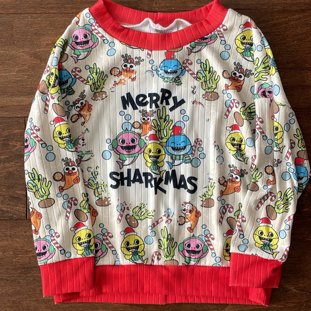 2T Baby Shark Christmas shirt